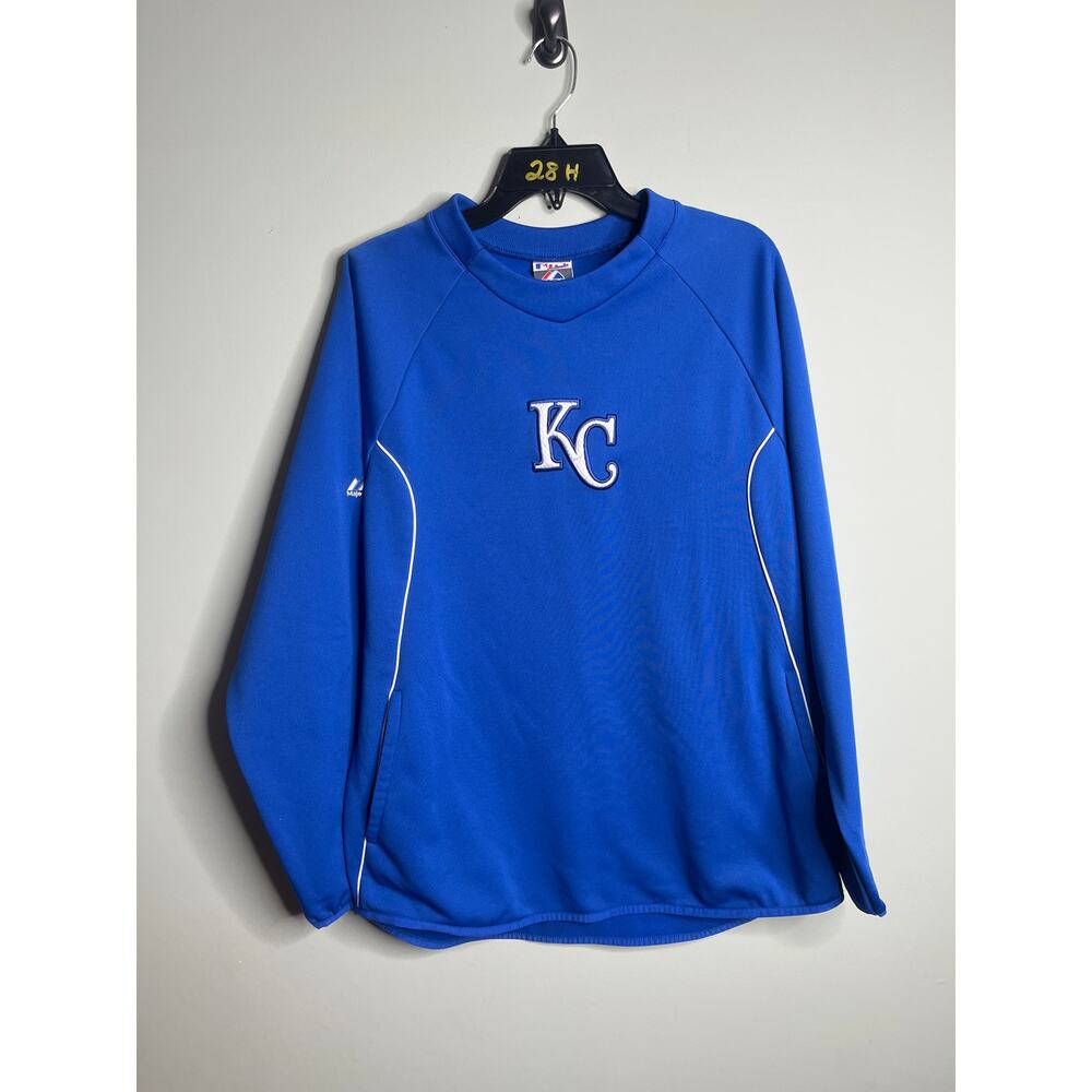 Majestic Kansas City Royals Therma Base Pullover Small